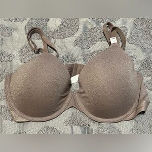 PINK Victoria’s Secret Brown Wear Everywhere Lightly Lined T-Shirt Bra 36C